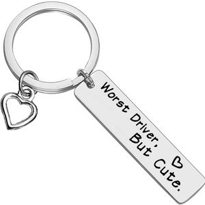 NWT Keychain "Worst Driver, But Cute"